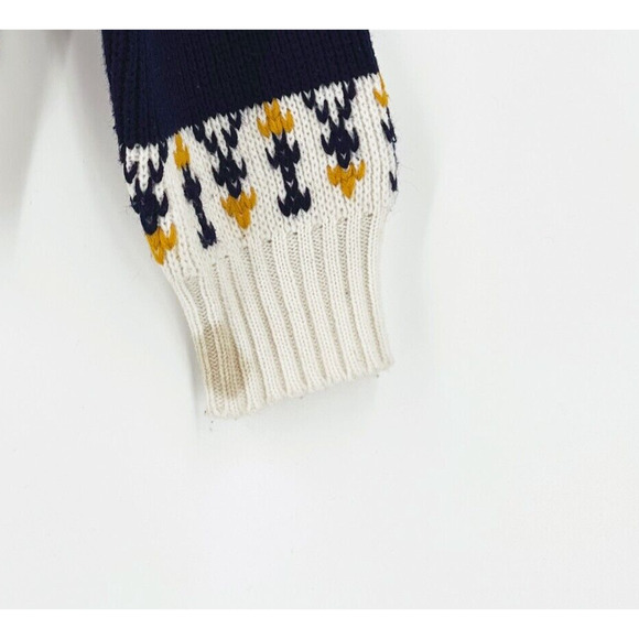 VTG 80s JcPenney Womens Sweater Medium Fair Isle Nordic Holiday Retro Ski - Picture 3 of 7